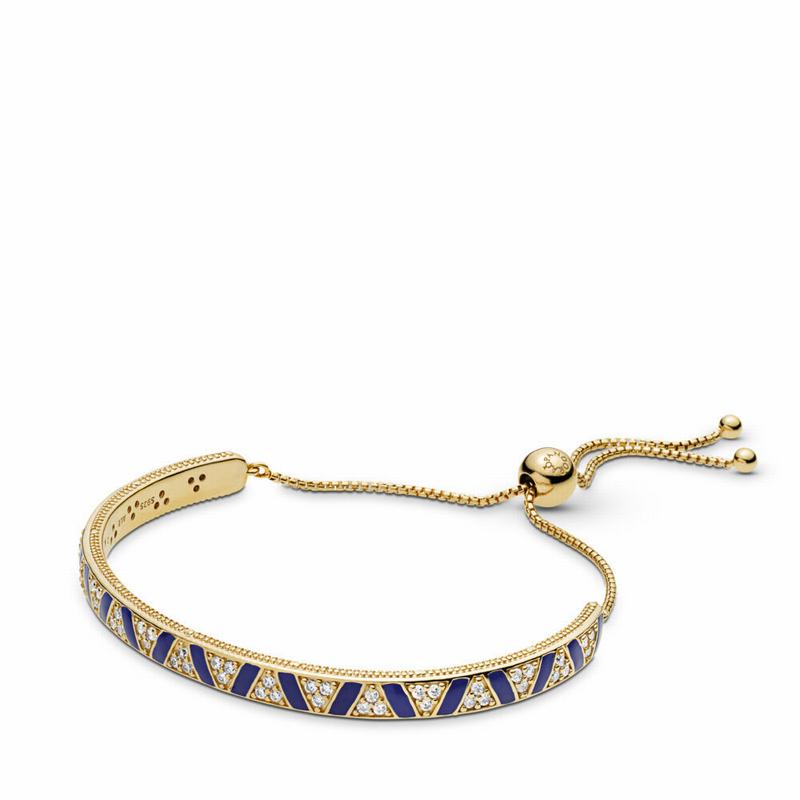 Pandora Australia Shine™ Exotic Stones & Stripes Bracelet - 18ct Gold Plated | ICGDLU459